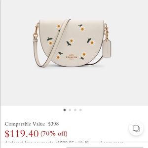 COACH Ellen Crossbody With Daisy Embroidery